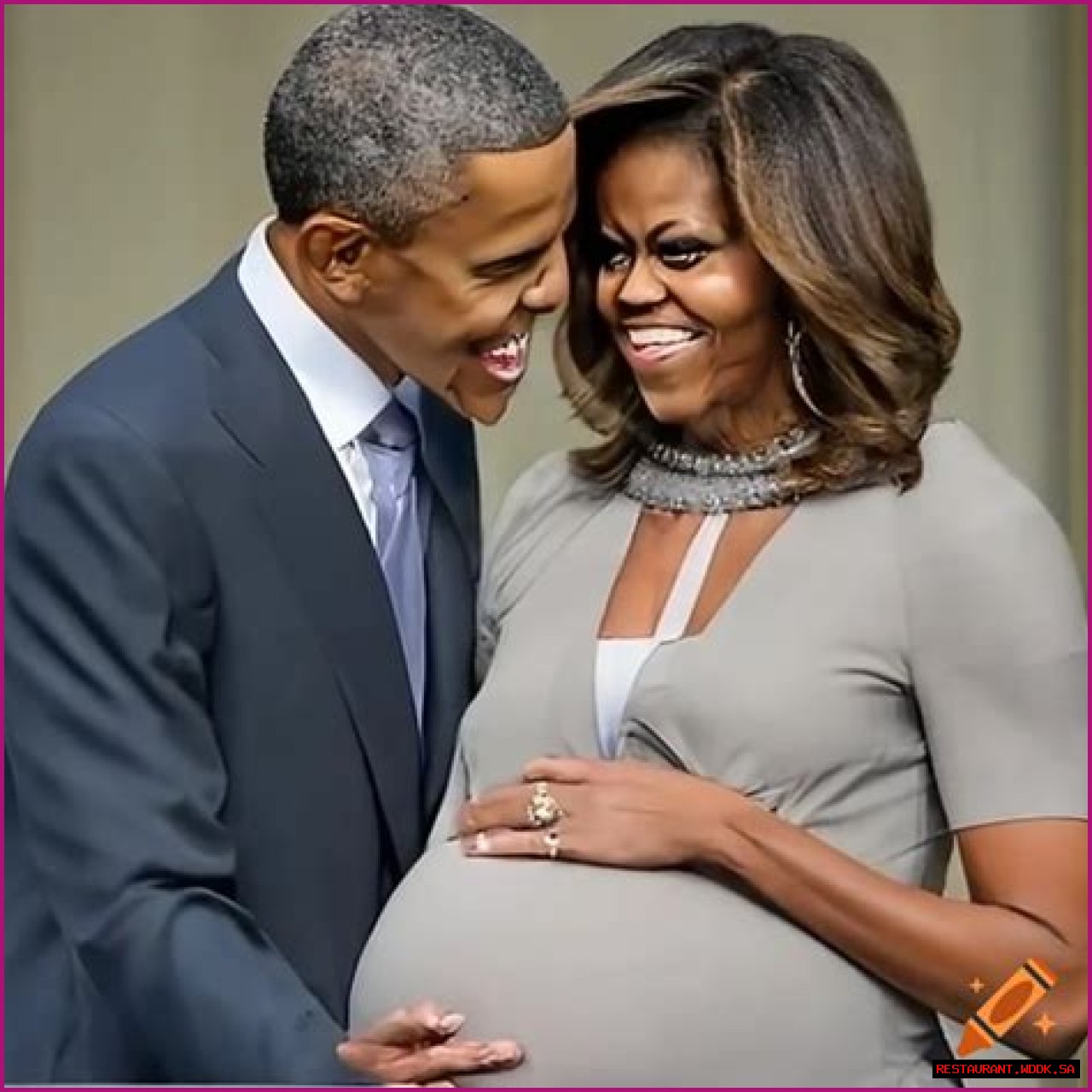 Capturing Moments: The Pregnant Photos Of Michelle Obama